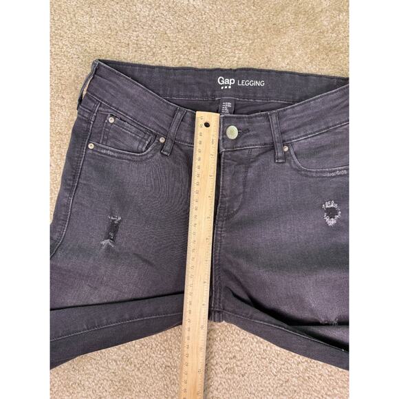 Gap Legging Jeans Women's Black Size 2 26 Distressed Denim Stretch Skinny E339 - Picture 10 of 13